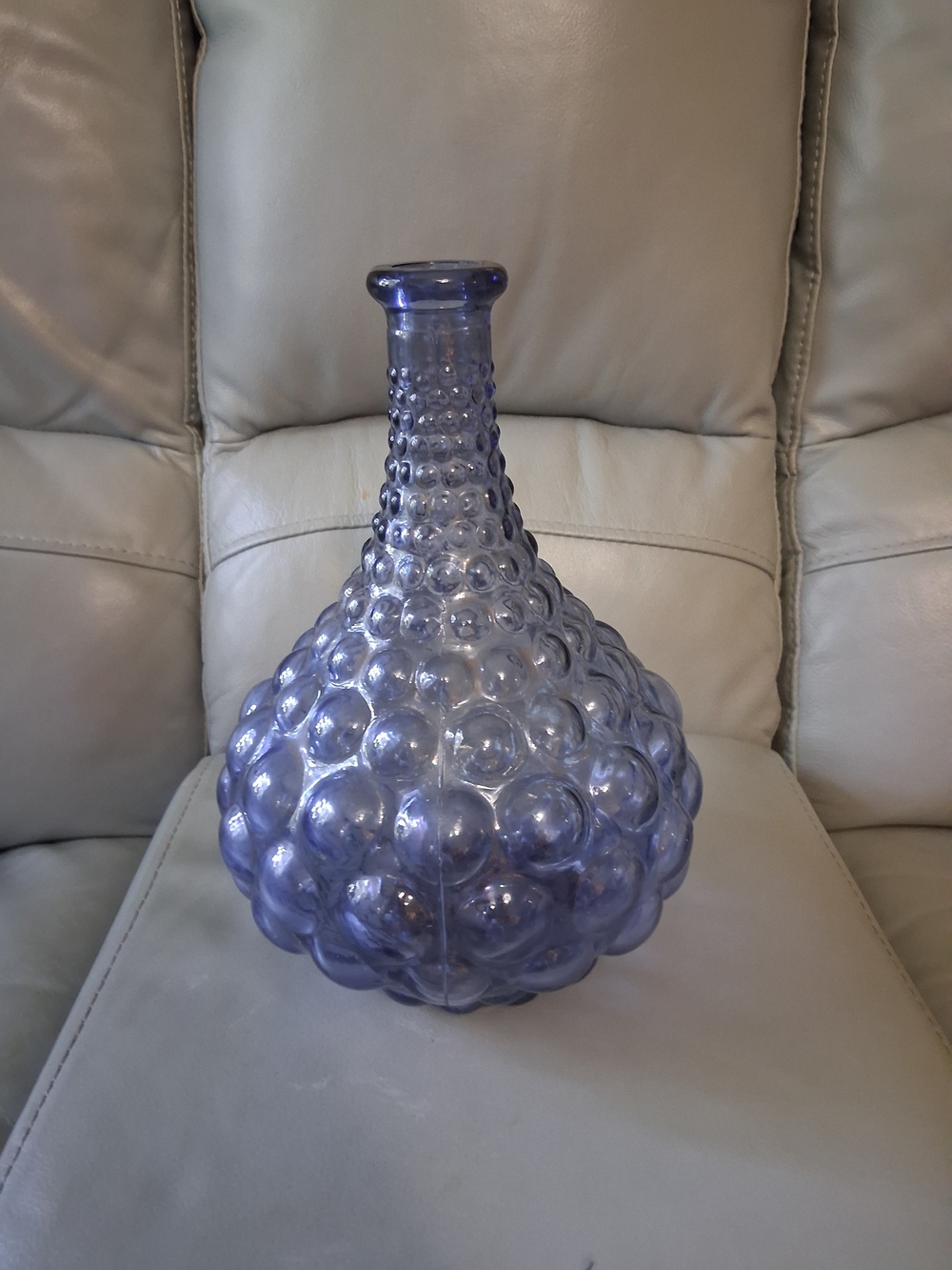 Vintage Empoli Italian "Genie Bottle" Hobnail Vase - Picture 10 of 11